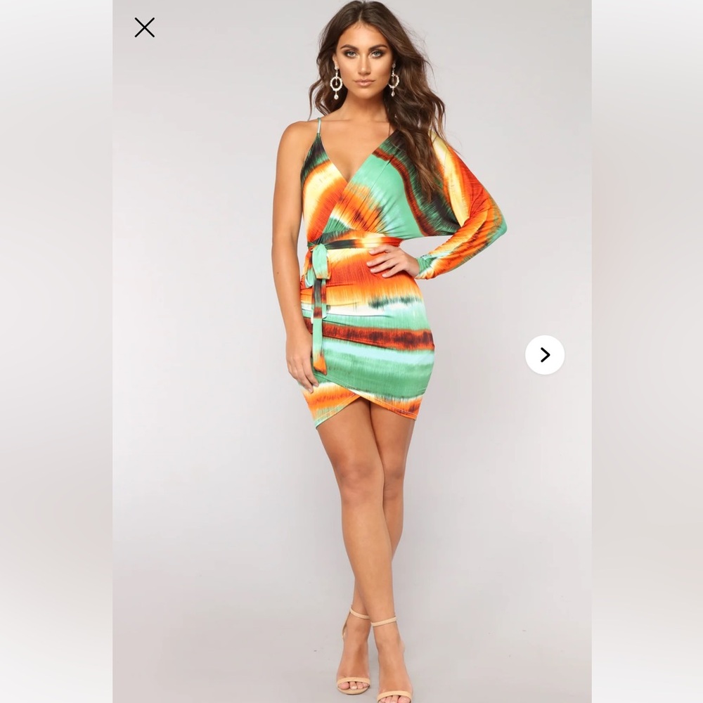 Fashion Nova One-Shoulder Dress